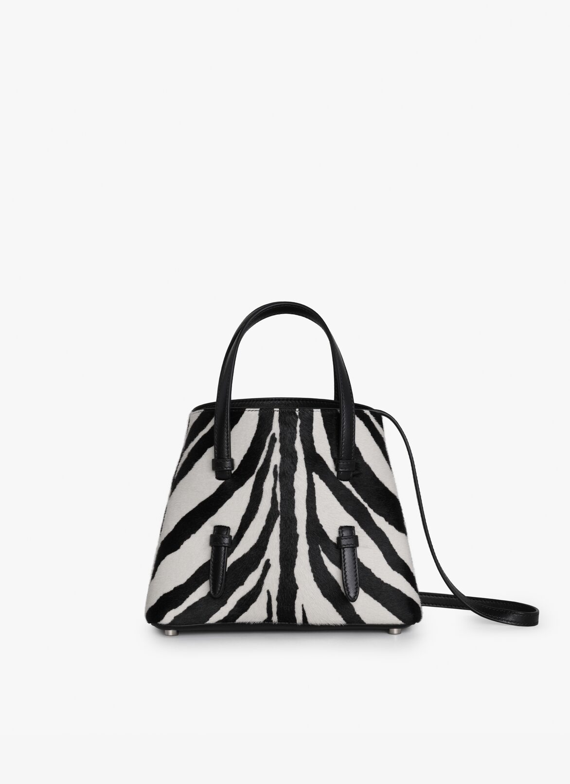 MINA 20 BAG IN ZEBRA PRINT ON HAIRY CALFSKIN ALAÏA BLACK MINA 20 BAG IN ZEBRA PRINT ON HAIRY CALFSKIN